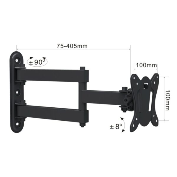 Swivel TV Mount VESA:100x100mm Fit TV Size:13"-30" - Image 4