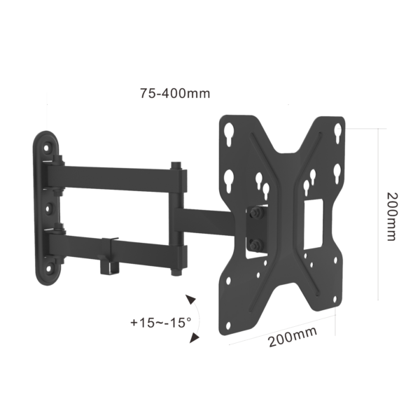 Swivel TV Mount VESA:200x200mm Fit TV Size:17"-42" - Image 2