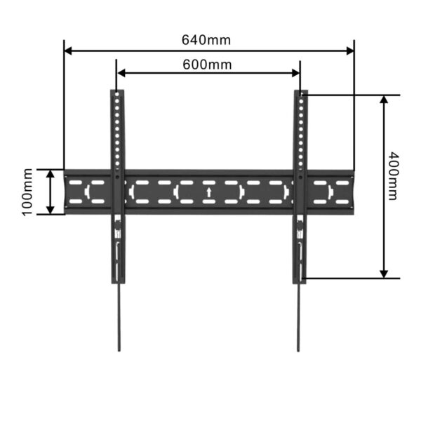 Fixed TV Mount  VESA:600x400mm  Fit TV Size:37"-75" - Image 4