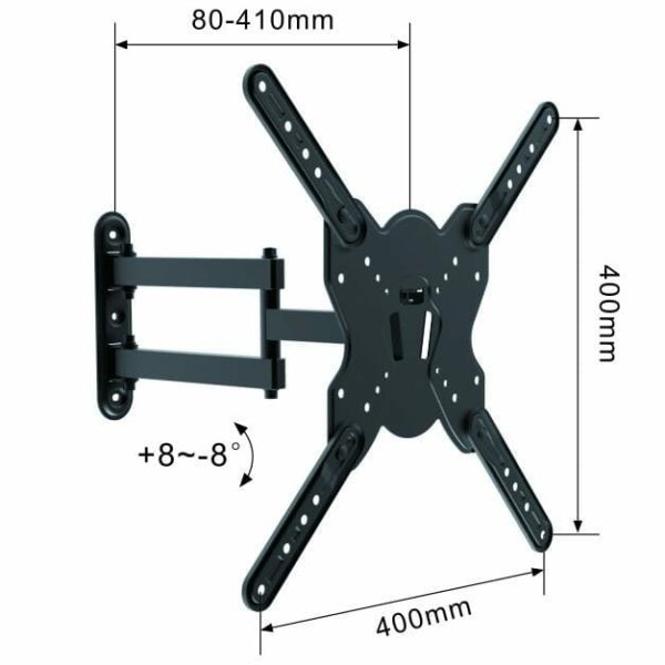 Swivel TV Mount VESA:400x400mm Fit TV Size:17"-55" - Image 2