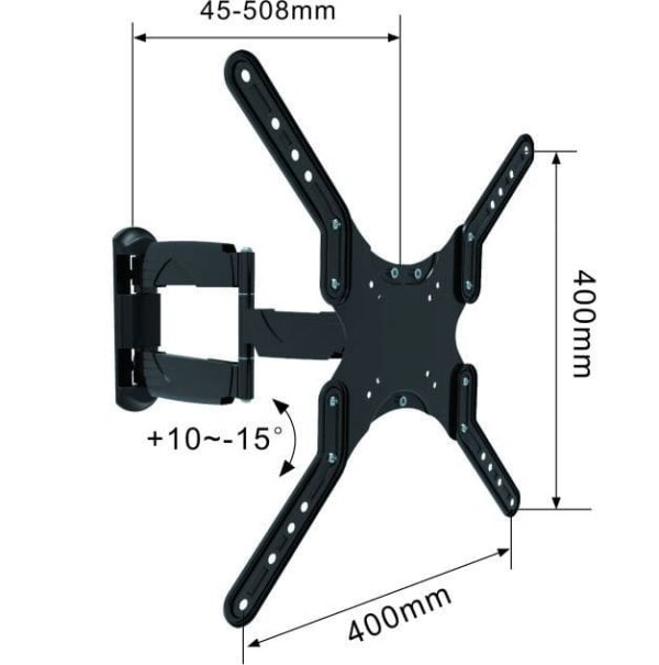 Swivel TV Mount VESA:400x400mm Fit TV Size:17"-55" - Image 2