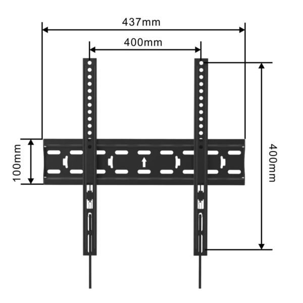 Fixed TV Mount  VESA:400x400mm  Fit TV Size:32"-55" - Image 4