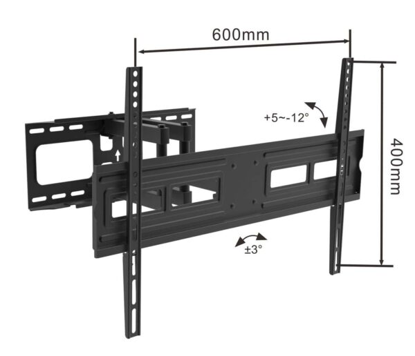 Full Motion TV Mount VESA:600x400mm Fit TV Size:37"-75" - Image 2