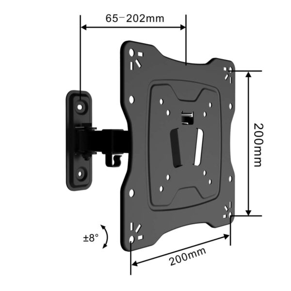 Swivel TV Mount VESA:200x200mm Fit TV Size:17"-42" - Image 4