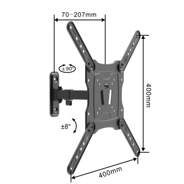 Swivel TV Mount VESA:400x400mm Fit TV Size:17"-55" - Image 2