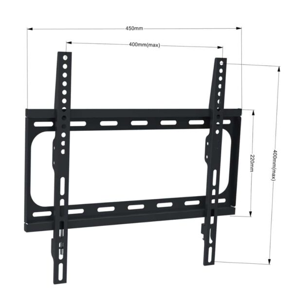 Fixed TV Mount VESA:400x400mm Fit TV Size:32"-55" - Image 2