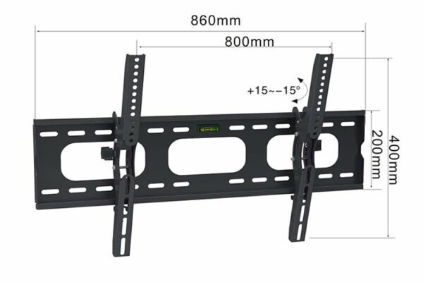 Tilt TV Mount VESA:800x400mm Fit TV Size:37"-85" - Image 3