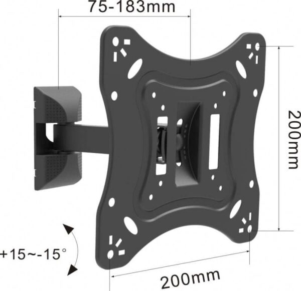 Swivel TV Mount VESA:200x200mm Fit TV Size:17"-42" - Image 2