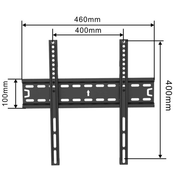 Fixed TV Mount VESA:400x400mm Fit TV Size:32"-55" - Image 2