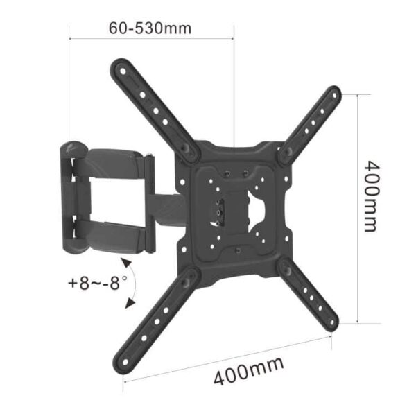 Swivel TV Mount VESA:400x400mm Fit TV Size:17"-55" - Image 5