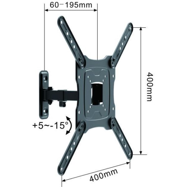 Swivel TV Mount VESA:400x400mm Fit TV Size:17"-55" - Image 3