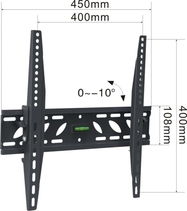 Tilt TV Mount VESA:400x400mm Fit TV Size:32"-55" - Image 2