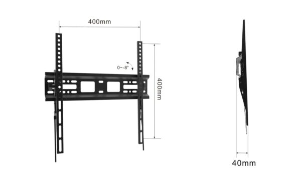 Tilt TV Mount VESA:400x400mm Fit TV Size:32"-55" - Image 2