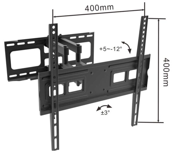 Full Motion TV Mount VESA:400x400mm Fit TV Size:32"-55" - Image 5