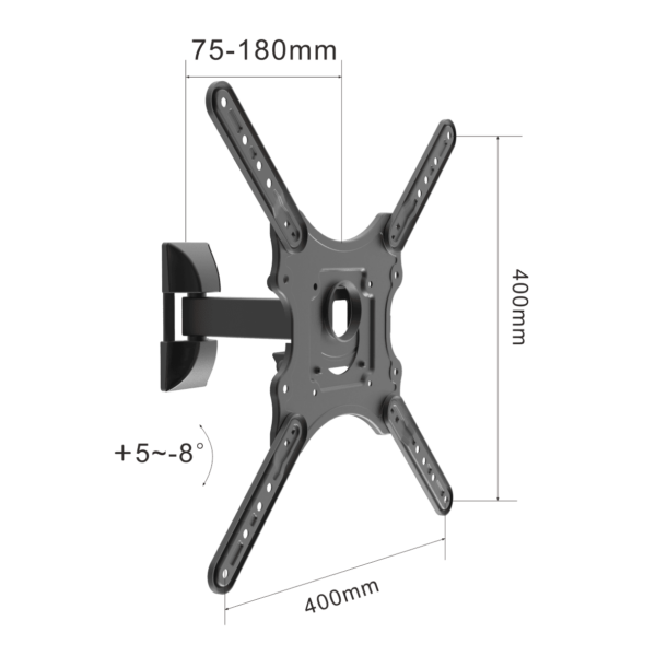 Swivel TV Mount VESA:400x400mm Fit TV Size:17"-55" - Image 4