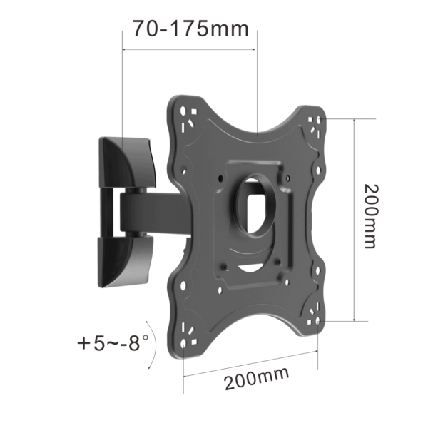 Swivel TV Mount VESA:200x200mm Fit TV Size:17"-42" - Image 3