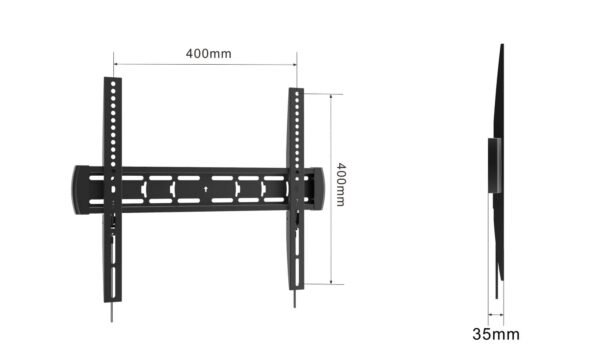 Fixed TV Mount VESA:400x400mm Fit TV Size:32"-55" - Image 4