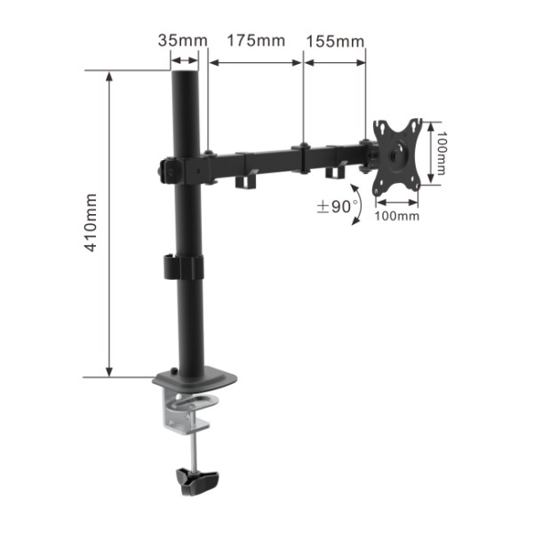 Monitor Mount VESA:100x100mm Fit Screen Size:15"-32" - Image 2